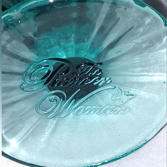 Single Pioneer Woman Adeline Turquoise Goblet - Picture 8 of 10